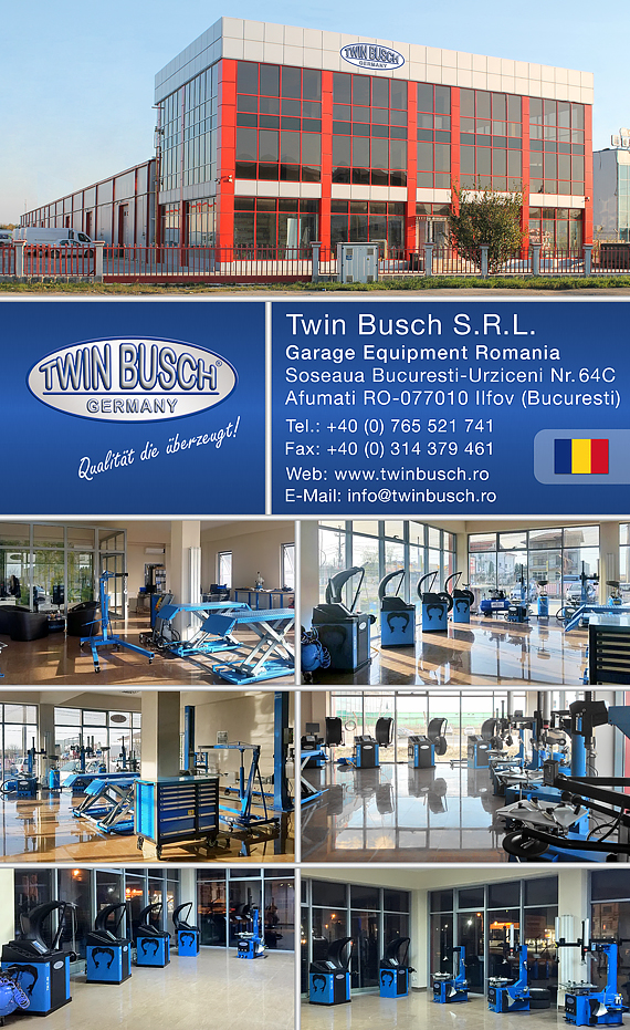 Twin Busch Germany Garage Equimpent - Filiala Bucuresti Afumati