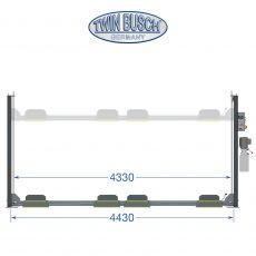 4 post double parking lift - 3.6 t