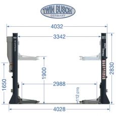 Elevator cu 2 coloane 6 tone - electromagnetic - TW260-400-G
