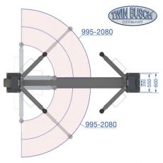 Elevator cu 2 coloane 6 tone - electromagnetic - TW260-400-G
