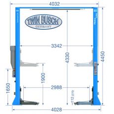 Elevator cu 2 coloane 6 tone - Podea Libera - TW260B4.5-400