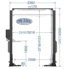 Elevator cu 2 coloane 4.2 tone - Comfort-Line - Grey-Line
