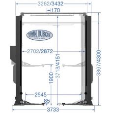 Elevator cu 2 coloane 4.2 tone - Comfort-Line - Grey-Line