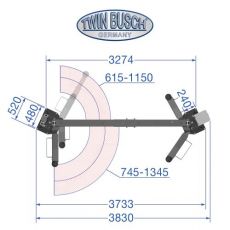 Elevator cu 2 coloane 4.2 tone - Comfort-Line - Grey-Line