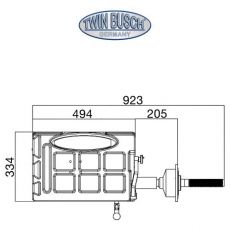 Mașină de echilibrat roți - acționare manuală - semi‑automată – TWF‑100