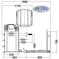 Masina de echilibrat roti pentru camioane - profesionala